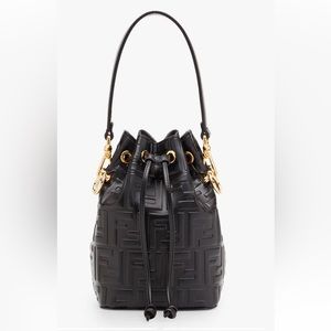 Fendi Mon Tresor Black leather mini-bag